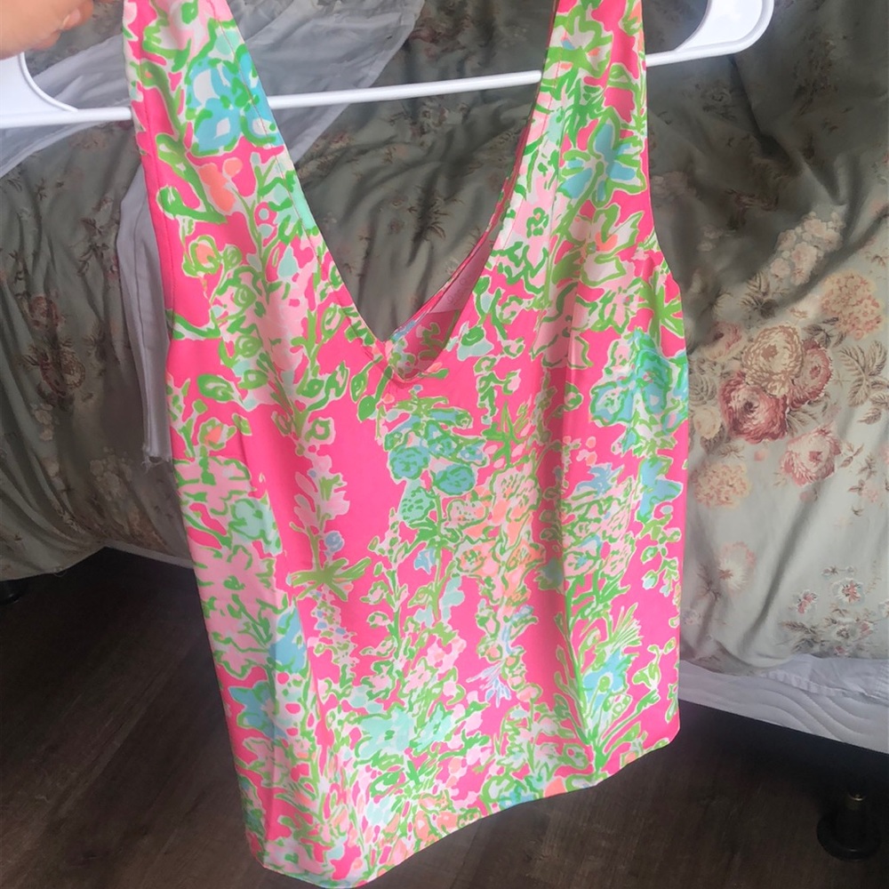 Lilly Pulitzer silk tank top size large